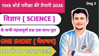10th Class Science Important &VVI Objective Questions In Hindi  With Explanation / Board Model 2026