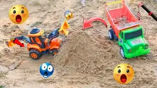 Diy mini tractor loading JCB 3DX truck| science project @minqube