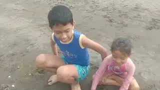 King james and Zia swimming beach 