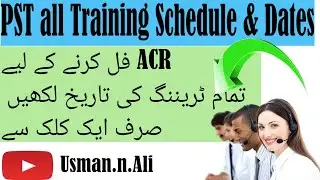 pst training|SNC|EaSTE module|ITSP||ECCE|LSA|SBA|PEELi|Nazra|Induction training @Usman.n.