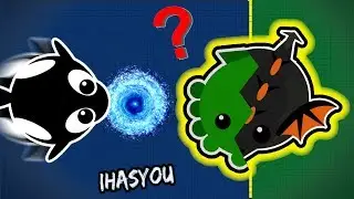 Mope.io HYBRID ANIMAL? CONFUSED BLACK DRAGON / AFK PROTECT CHALLENGE (Mope.io Funniest Trolling)