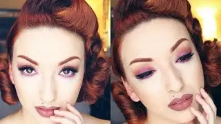Purple Smokey Eyes Tutorial for Small lids