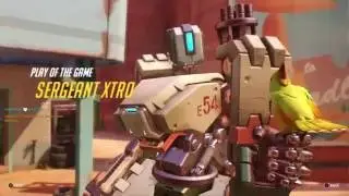 Overwatch - Bastion being Bastion beepboop