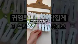 고양이 발 집게 써본 후기&hellip;심장아 나대지 마💘 #shorts  #빨래집게 #인싸템