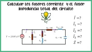 11 - Calcular los fasores corriente del circuito CA