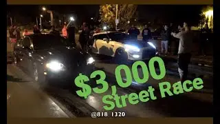 SuperCharged Nitrous GTO vs GTR $3,000 Street Race