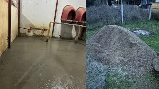 KÜMESLERE BETON ATMAYA BAŞLADIK - KUM VE ÇİMENTO ALDIM