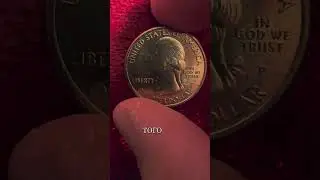 Монета 25 центов США 2010 Hot Spring mint P #нумизматика #монеты #коллекция #numismatica #coin