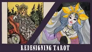 Making DIY Tarot Cards: The Empress - Watercolor painting process #1