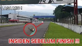 match yang berakhir crash di finish || sera (sentul circuit) || viral match crash mio