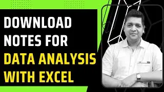 Notes Download in PDF for Data Analysis with Excel || Datacode With Sharad