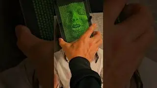 3d art face with pinart 😱#3d #pinart #barbiegirl