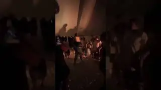 Kanye West and his wife celebrating her birthday with some good vibes