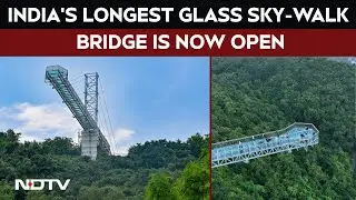 India's Glass Sky Walk Bridge | India&rsquo;s Longest Sky-Walk Glass Bridge Opens In Visakhapatnam, AP