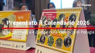 Presentato il Calendario 2026 dello Sportello a 4 Zampe della Provincia di Perugia
