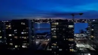 A Winter Night's Embrace: Aerial Views of Halifax, Nova Scotia