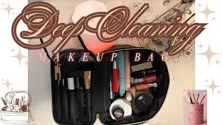 Makeup Bag Deep Cleaning #asmr #deepcleaning #relaxing #makeup #bag