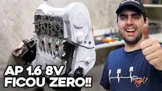 MOTOR BRANCO?!? 🤔🔥 MONTAGEM COMPLETA MOTOR AP 1.6 8 V&Aacute;LVULAS!!😎