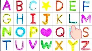 Writing the alphabet along the dotted lines | ABC for kids | ABC Song