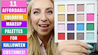 DON'T WASTE YOUR MONEY ON HALLOWEEN STORE MAKEUP!  (Best Affordable Colorful Eyeshadow Palettes)