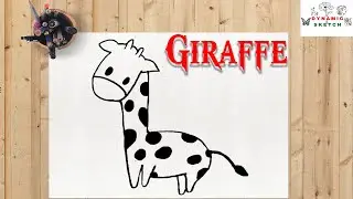 Giraffe Drawing Easy | How to Draw Giraffe | Giraffe Drawing Step By Step | Drawing Animal