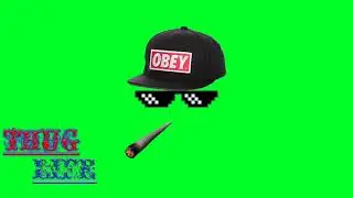 Thug life green screen meme template|No Copyright ✓| For YouTube Creators| Green Screen Effect