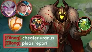 GLOBAL URANUS ANTI REDUCE PHYSICAL DEFENSE BUILD IN SOLO RANK!🔥(totally insane) - Mobile Legends