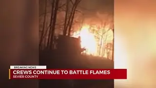 Wears Valley wildfire spans 3,700 acres, currently 30% contained