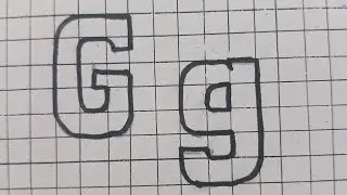 Drawing Letter G / How To Draw Capital And Small Alphabet Lettering  Easy Simple For Beginners