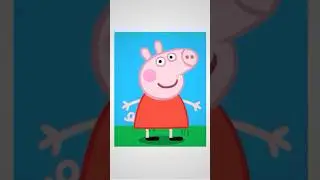 How to draw Peppa Pig cartoon step by step