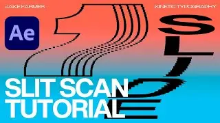 Slit Scan Text Animation - Kinetic Typography | After Effects Tutorial