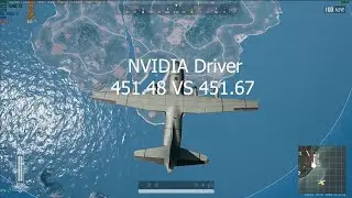 PUBG PC (1080P) NVIDIA Driver 451.48 VS 451.67