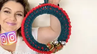 GUIRLANDA DE FIO DE MALHA CROCHÊ 🧶