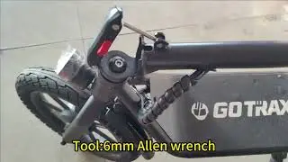 Gotrax Flex Electric Scooter with Seat Adjust the handlebars