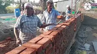 send brick #wall basement #cement work# Mrs. Mason work video #####