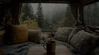 Rainy RV Escape: Relaxing Rain Sounds for Sleep & Focus | Stress Relief & Relaxation