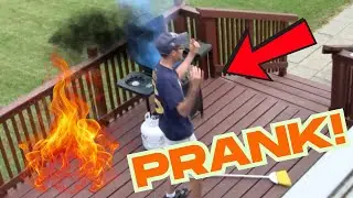 Funny Smoke Bomb Surprise Prank!