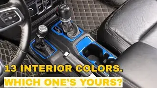 13 Jeep Interior Colors &ndash; Gear Shift Trim Showcase | RT-TCZ Custom Accessories