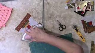 How to make a 4 inches Courthouse Step Block with Phyllis for Mad Moody Quilting Fabrics