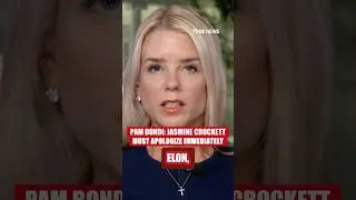 Pam Bondi on Jasmine Crockett's comments: 'Words have consequences' #news #elonmusk #shorts