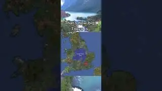 How big Tokyo really is compared to the UK #geography #maps #life #uk #relations #tokyo #london