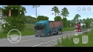 Feliz Natal gravando gameplay com a nova Scania do global truck online