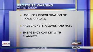 Tips to avoid frostbite during this week&rsquo;s storm