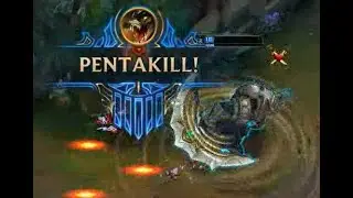 Full AD Renekton 1v5 Pentakill. Season 9 LoL (League of Legends)