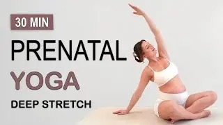 Prenatal Yoga 🧘 Deep Stretch Workout | Safe Pregnancy Yoga