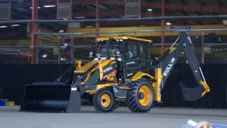 Bull Machine Challenger CH76 BackHoe loader Black & Yellow #bulljcb #bullbackhoe #55hp #49hp #jcb