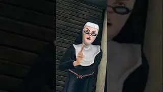 evil nun sad short || horror game 😔 very horror moments 😱 #youtubeshorts #gaming #evil #horror #sad