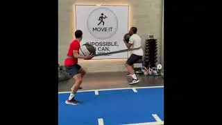 Medicine Ball Rotational Wall Slams with Side Steps