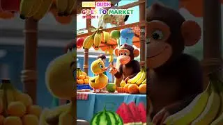 Little Duck Goes to the Market! 🦆🍓 | Fun Cartoon for Toddlers