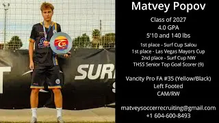 Matvey Popov | Fall 2025 Highlight Video | Class of 2027